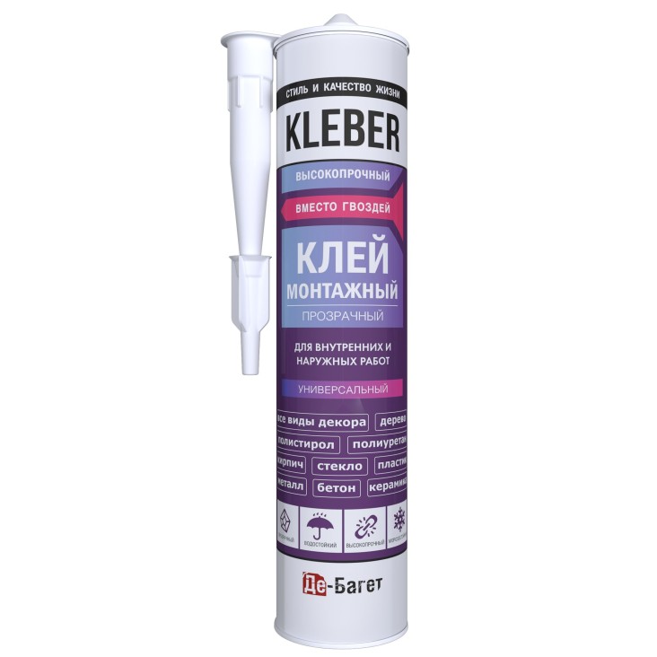 Клей монтажный прозрачный KLEBER