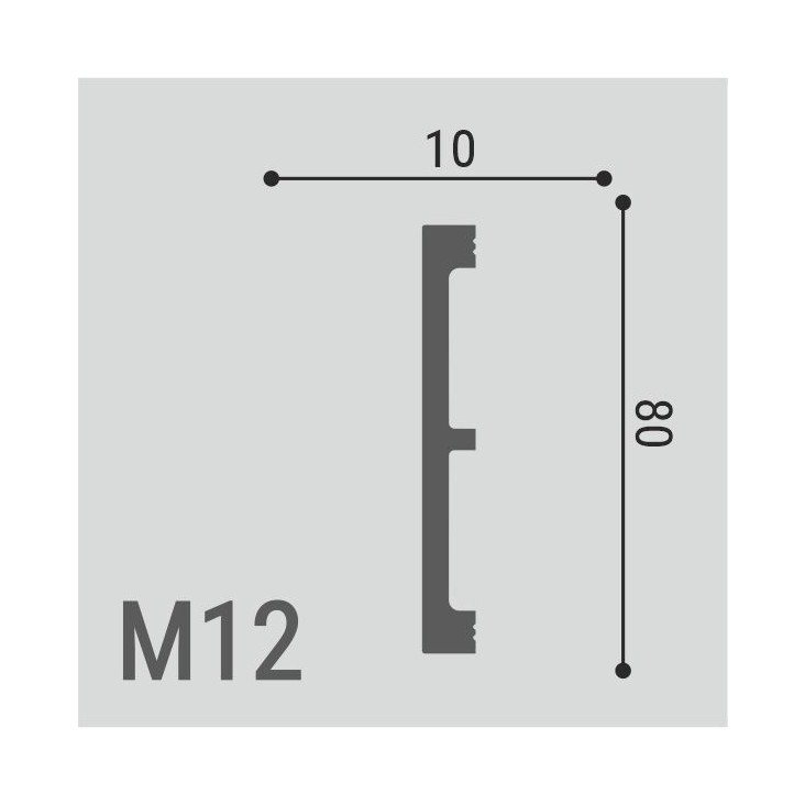 Молдинг XPS POLYMER М12 80/10