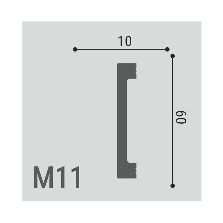 Молдинг XPS POLYMER М11 60/10