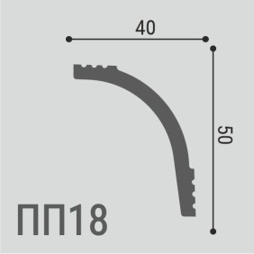 Карниз XPS POLYMER ПП18 50/40 - 1