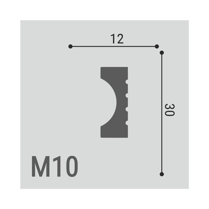Молдинг XPS POLYMER М10 30/12
