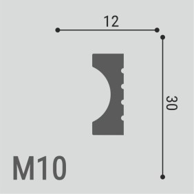 Молдинг XPS POLYMER М10 30/12 - 1