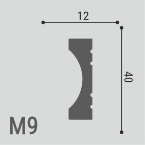 Молдинг XPS POLYMER М9 40/12 - 1