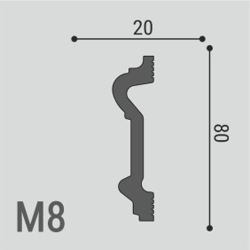 Молдинг XPS POLYMER М8 80/20 - 1