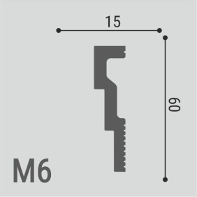 Молдинг XPS POLYMER М6 60/15 - 1