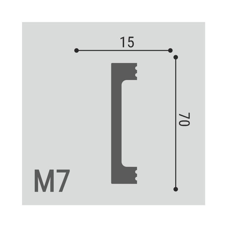Молдинг XPS POLYMER М7 70/15