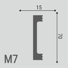 Молдинг XPS POLYMER М7 70/15 - 1