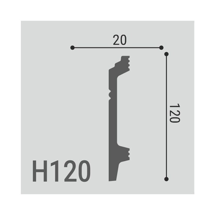 Плинтус напольный XPS POLYMER Н120
