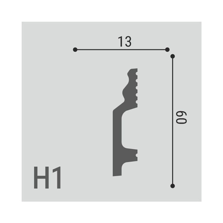 Плинтус напольный XPS POLYMER Н1 60/13