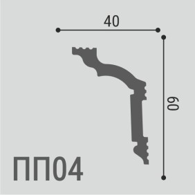 Карниз XPS POLYMER ПП04 60/40 - 1
