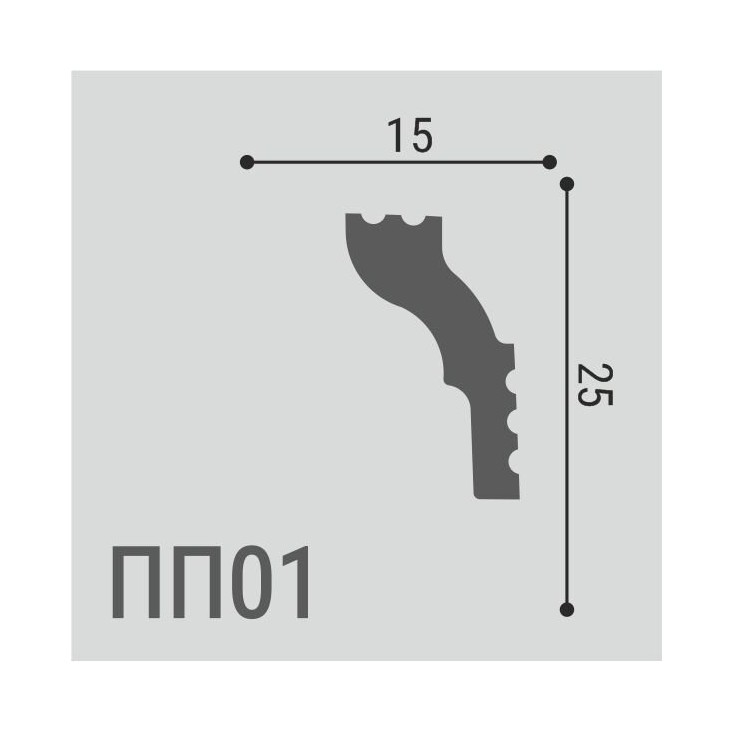 Карниз XPS POLYMER ПП01 25/15
