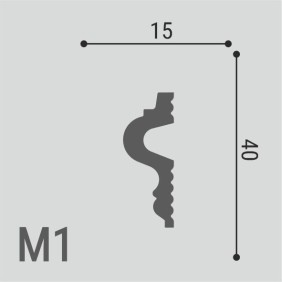Молдинг XPS POLYMER М1 40/15 - 1