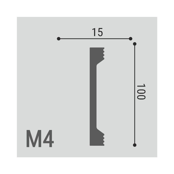 Молдинг XPS POLYMER М4 100/15