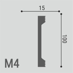 Молдинг XPS POLYMER М4 100/15 - 1