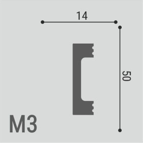 Молдинг XPS POLYMER М3 50/14 - 1