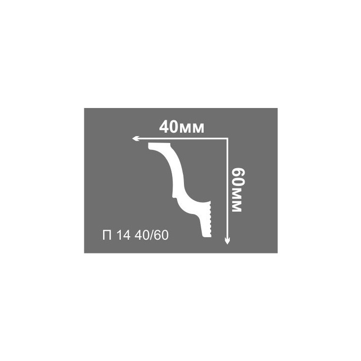 Плинтус потолочный Де-Багет П14 40/60