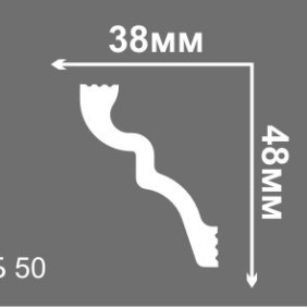 Плинтус потолочный LIGHT Б50 - 1