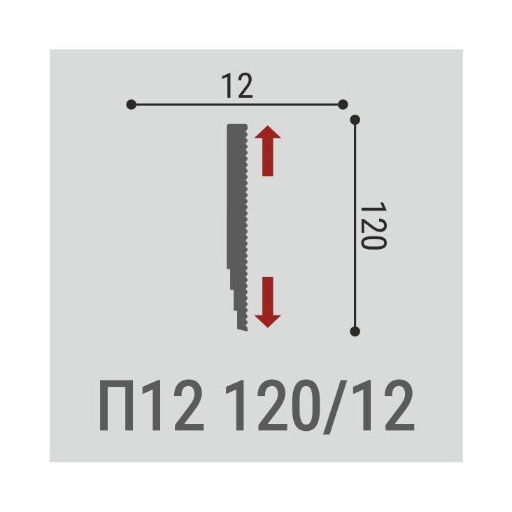 Плинтус потолочный Де-Багет П12 120/12