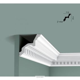 Карниз из полиуретана C211F гибкий Orac Decor - 1