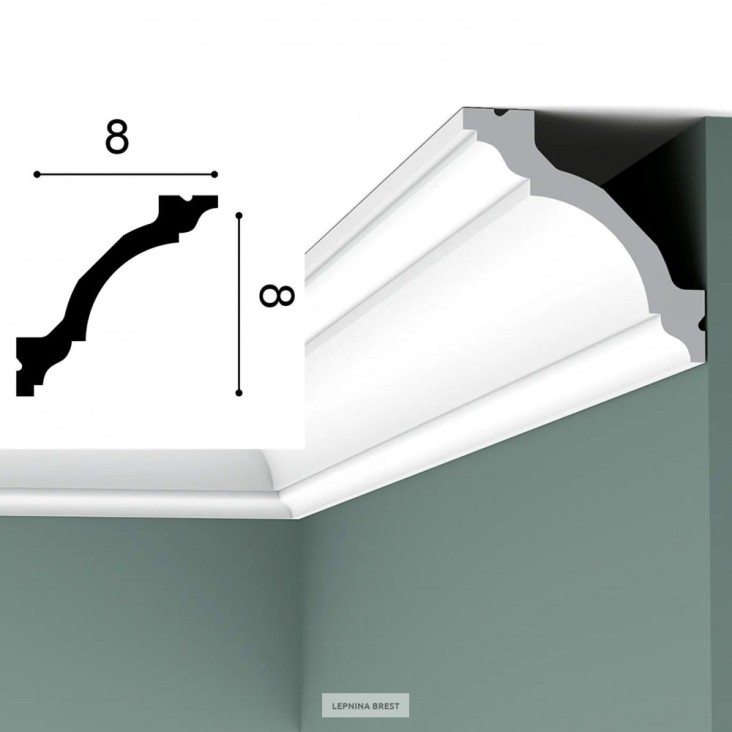 Карниз из полиуретана C213F гибкий Orac Decor