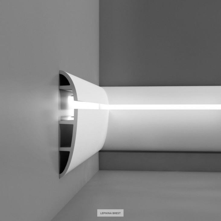 Карниз для скрытого освещения C373F гибкий Orac Decor