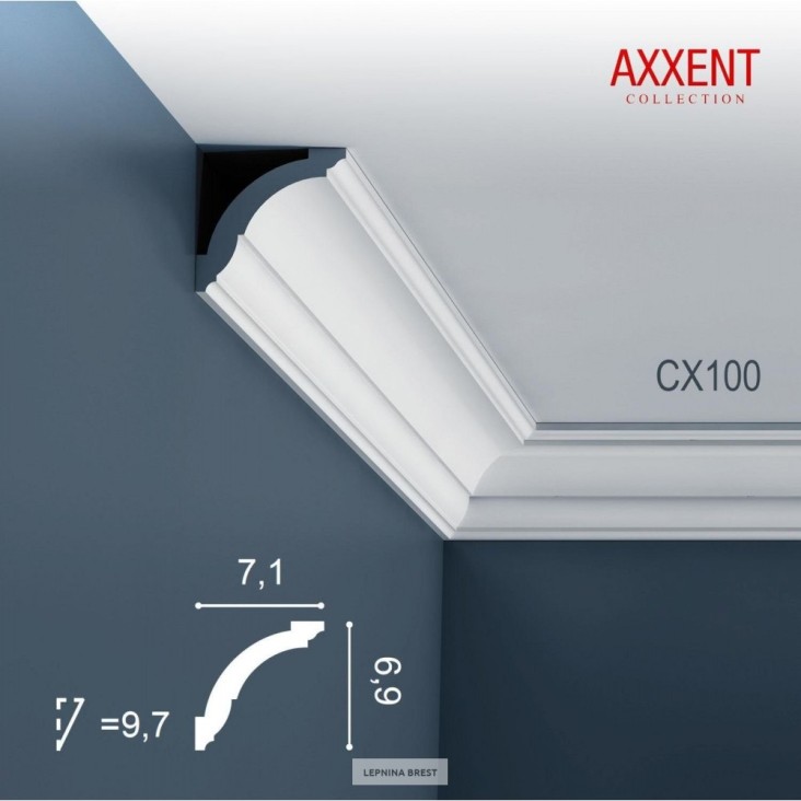 Карниз из дюрополимера CX100F гибкий Orac Axxent
