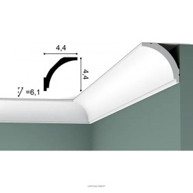 Карниз из дюрополимера CX109F гибкий Orac Axxent - 1