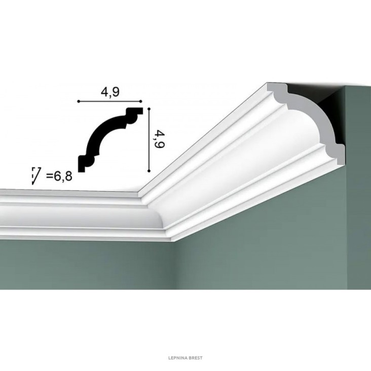 Карниз из дюрополимера CX124F гибкий Orac Axxent