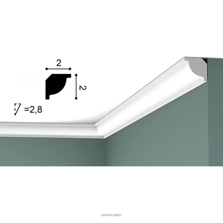 Карниз из дюрополимера CX132F гибкий Orac Axxent