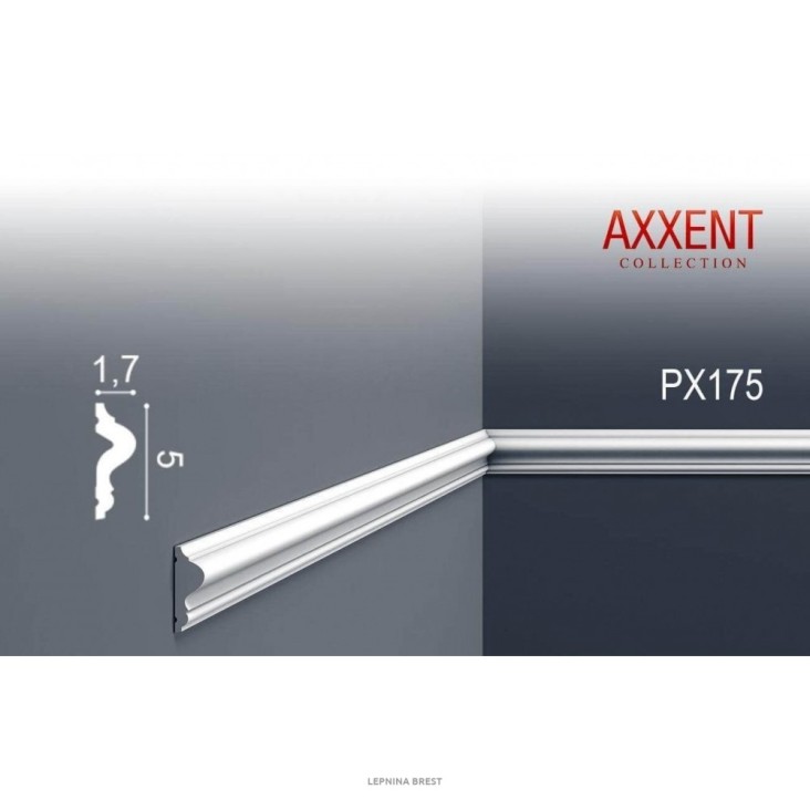 Молдинг из дюрополимера PX175F гибкий Orac Axxent