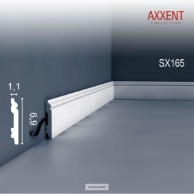 Плинтус из дюрополимера SX165F гибкий Orac Axxent - 1