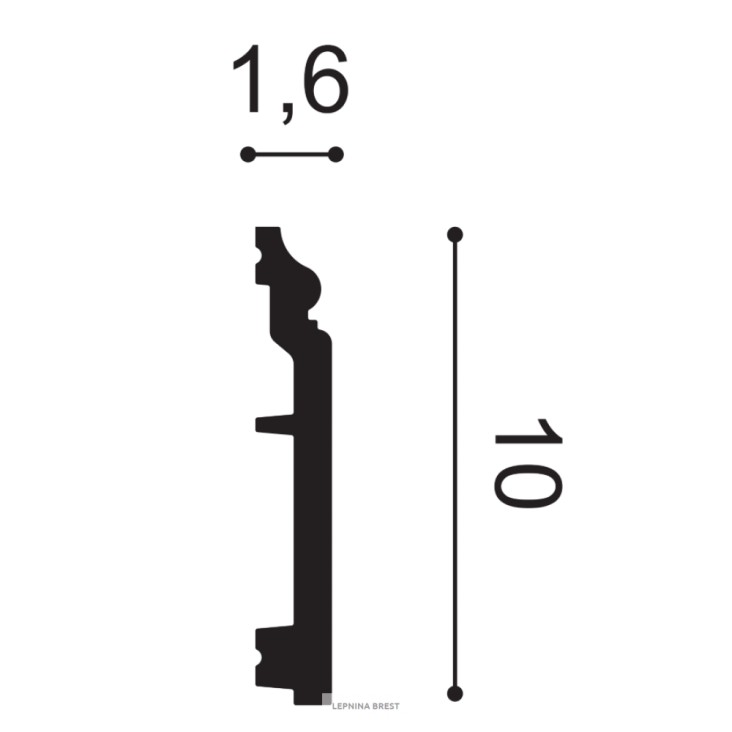 Плинтус из дюрополимера SX173F гибкий Orac Axxent