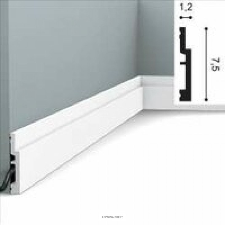 Плинтус из дюрополимера SX187F гибкий High Line Orac Axxent