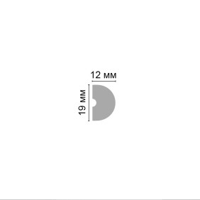 Молдинг гладкий D034-115 Decomaster (19*12*2000мм) - 2