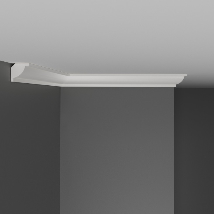 Плинтус потолочный гладкий D132-115 Decomaster (20*20*2000мм)