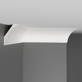 Плинтус потолочный гладкий D212-115 Decomaster (60*40*2000мм)