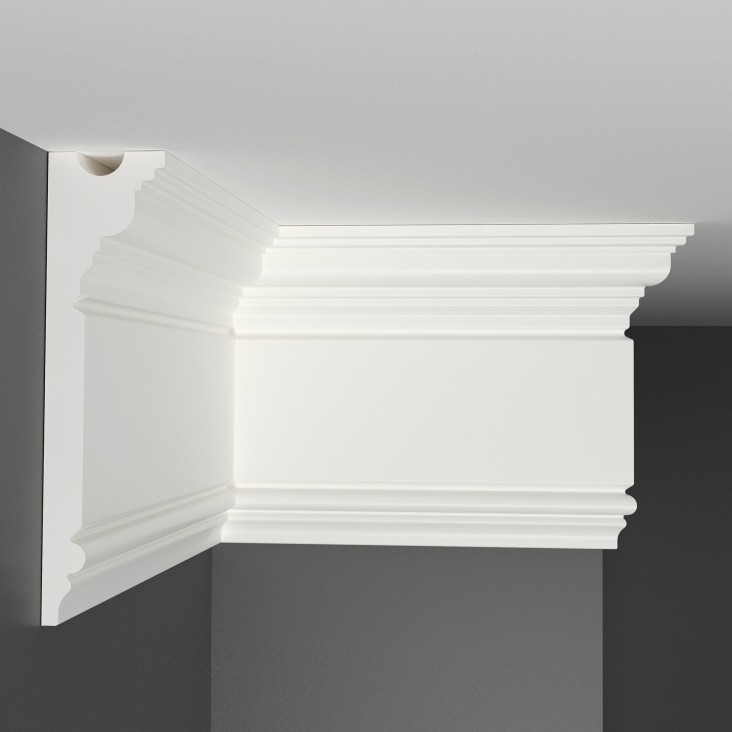 Плинтус потолочный D214-115 Decomaster (150*38*2000мм)