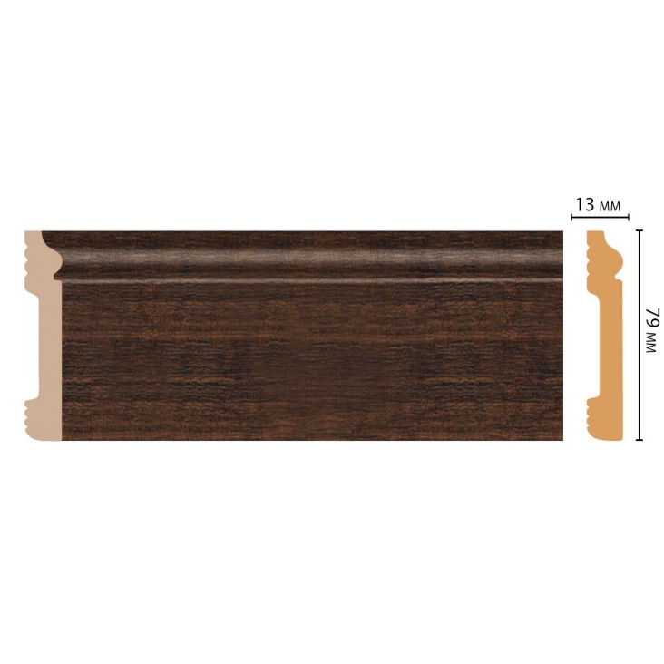 Плинтус напольный D005-966 Decomaster (79*13*2400мм)