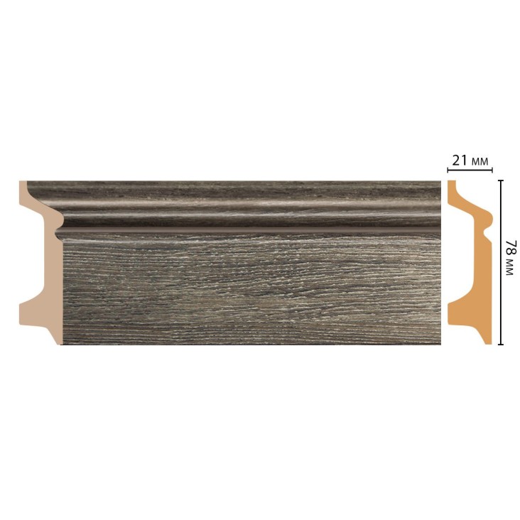 Плинтус напольный D122-86 Decomaster (78*21*2400мм)