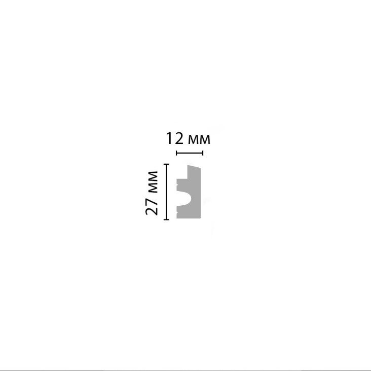 Молдинг D316-2-81D Decomaster (27*12*2900мм)