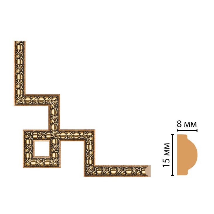 Декоративный угловой элемент 130C-3-57 Decomaster (200*200мм)