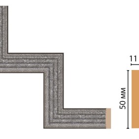 Декоративный угловой элемент 156-1-44 Decomaster (300*300мм)