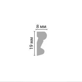 Молдинг D007-195 Decomaster (19*8*2400мм) - 1