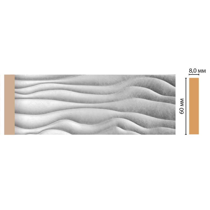 Молдинг D043-375 Decomaster (60*8*2400мм)