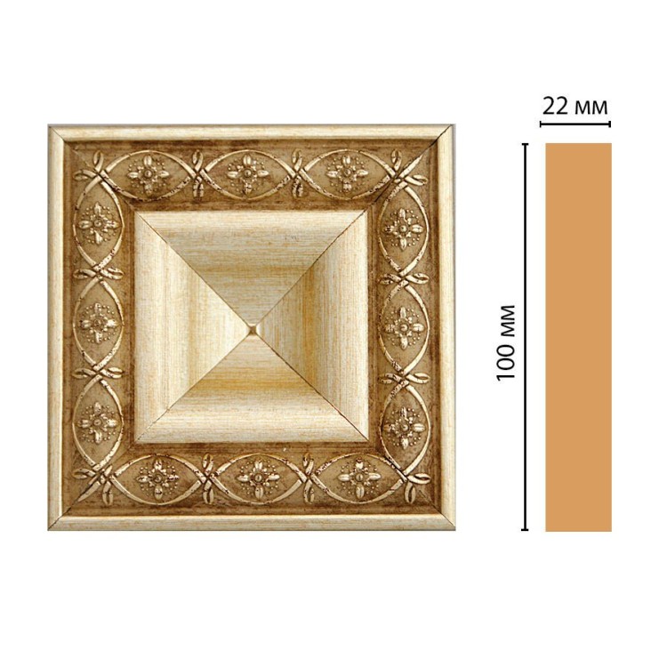 Вставка цветная D207-933 Decomaster (100*100*22мм)