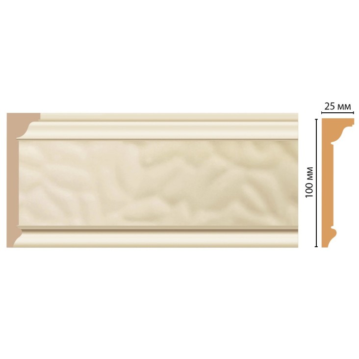 Плинтус потолочный D215-61 Decomaster (100*25*2400мм)