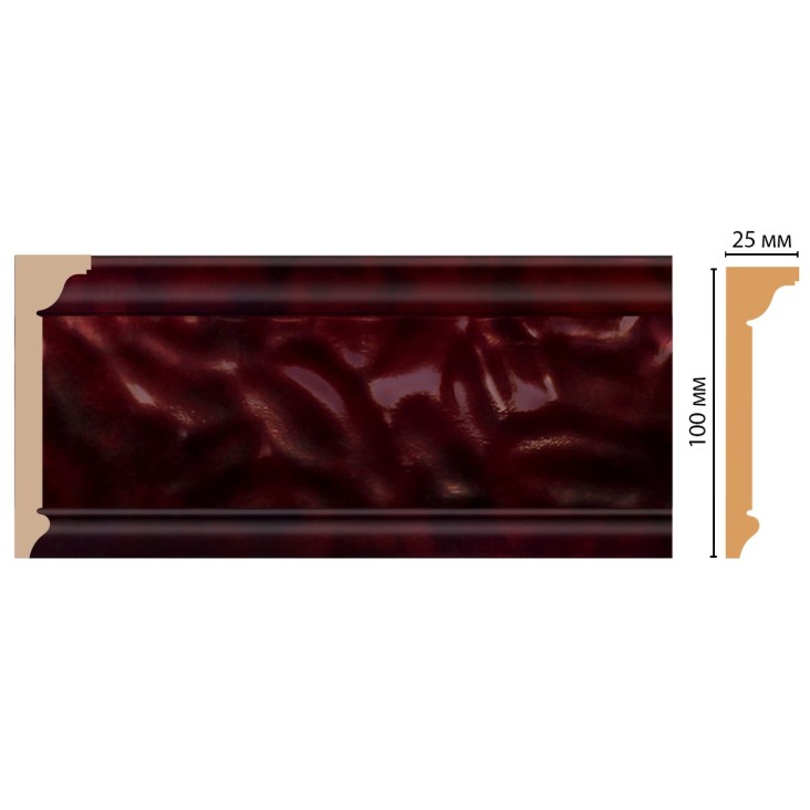 Плинтус потолочный D215-62 Decomaster (100*25*2400мм)