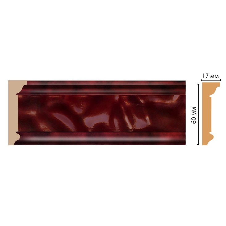 Плинтус потолочный D216-62 Decomaster (60*17*2400мм)