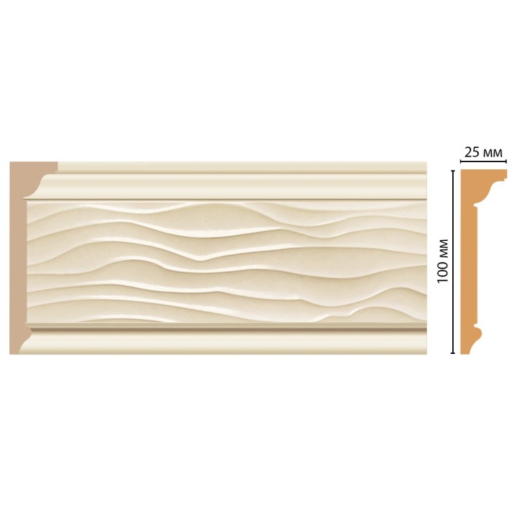 Плинтус потолочный D218-61 Decomaster (100*25*2400мм)