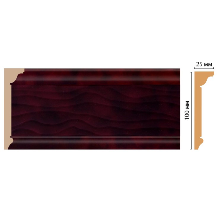 Плинтус потолочный D218-62 Decomaster (100*25*2400мм)
